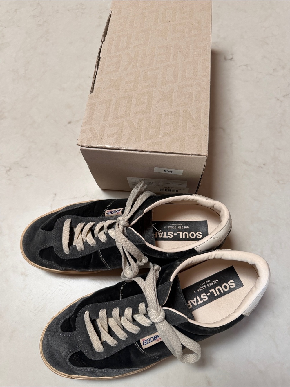 Golden Goose Men’s Black & Cream Suede Sneakers